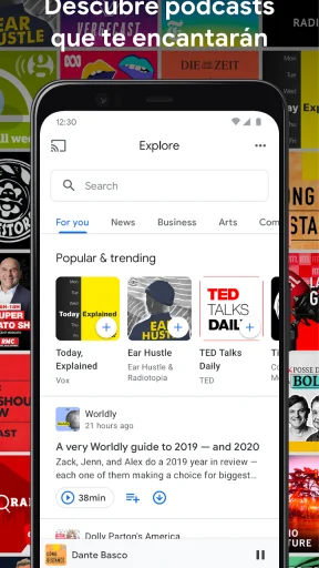 Google Podcasts screenshot