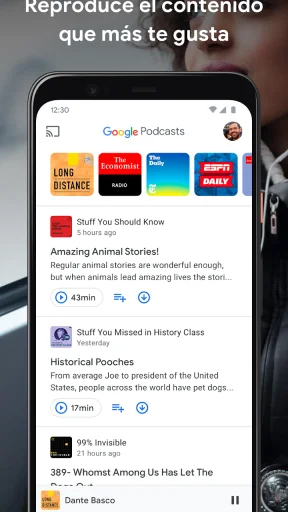 Google Podcasts screenshot
