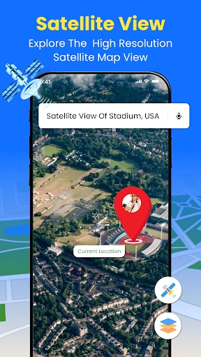 GPS Earth Maps Live Navigation screenshot
