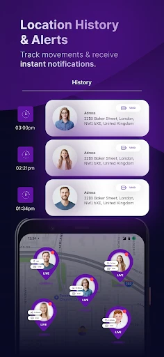 GPS Location Tracker Phone App screenshot