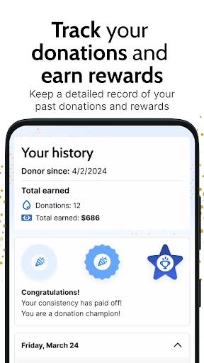 Grifols Plasma Donor Hub screenshot