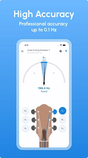 Guitar Tuner - LikeTones screenshot