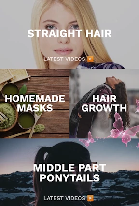 Haircare app for women screenshot