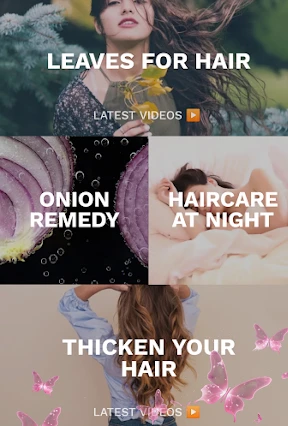 Haircare app for women screenshot