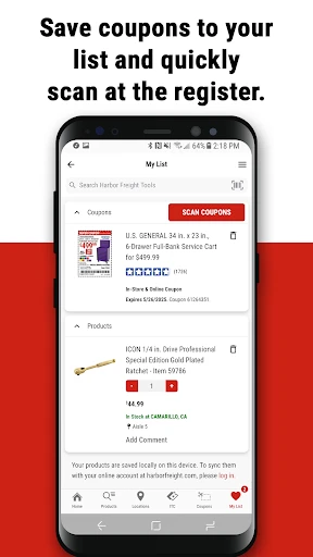 Harbor Freight Tools screenshot