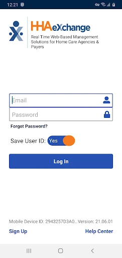 HHAeXchange screenshot