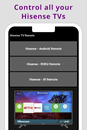 Hisense TV Remote screenshot