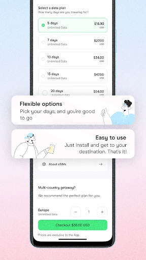 Holafly eSIM Prepaid Card screenshot