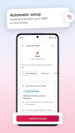 Holafly eSIM Prepaid Card screenshot