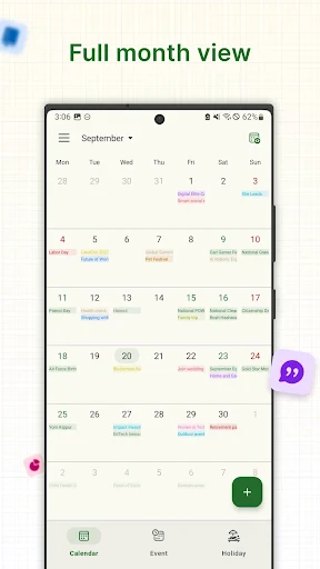 Holiday Calendar screenshot