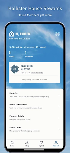 Hollister Co. screenshot