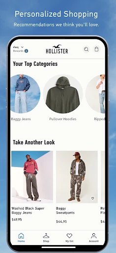 Hollister Co. screenshot