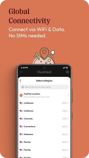 Hushed: US Second Phone Number screenshot
