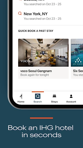IHG Hotels & Rewards screenshot