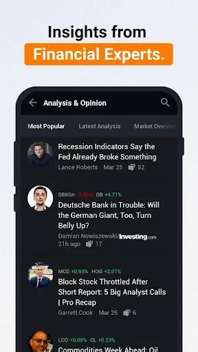 Investing.com: Stock Market screenshot