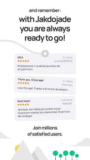 Jakdojade: public transport screenshot