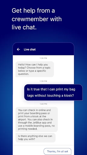 JetBlue - Book & manage trips screenshot