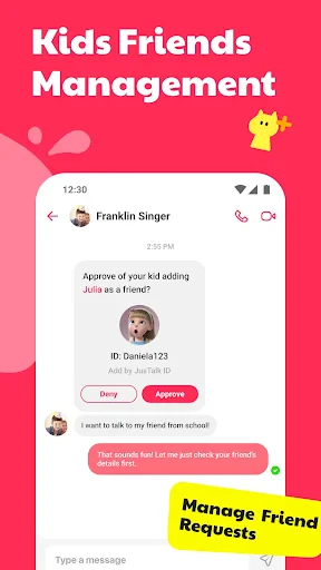 JusTalk Kids - Safe Messenger screenshot