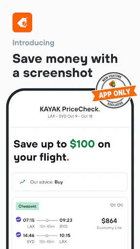 KAYAK: Flights, Hotels & Cars screenshot
