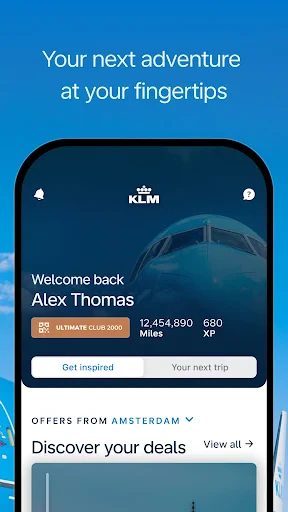 KLM - Book a flight screenshot