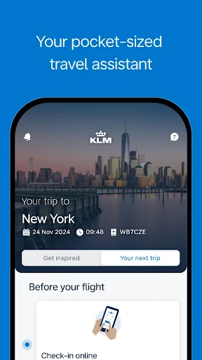 KLM - Book a flight screenshot