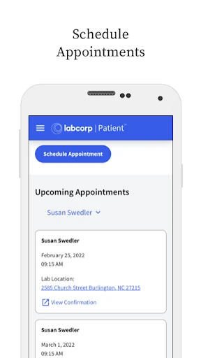 Labcorp | Patient screenshot