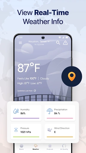 Live Weather Radar Launcher screenshot