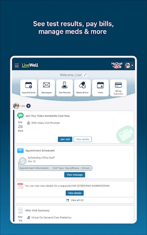 LiveWell with Advocate Aurora screenshot
