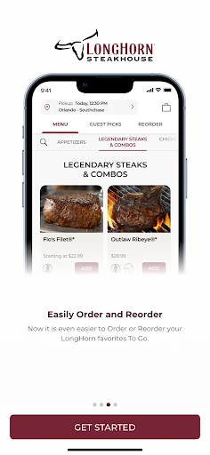 LongHorn Steakhouse® screenshot
