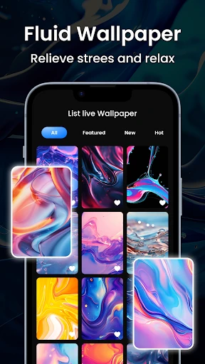 Magic Fluid Live Wallpapers 5D screenshot