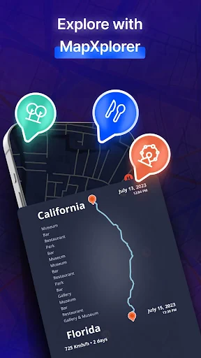 MapXplorer: Navigation, Radar screenshot