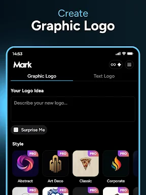 Mark - AI Logo Generator screenshot