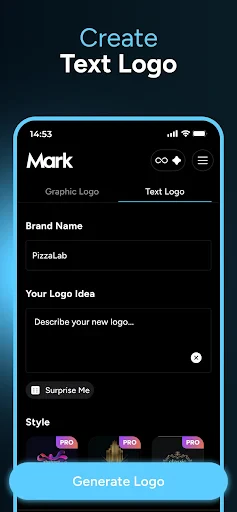 Mark - AI Logo Generator screenshot