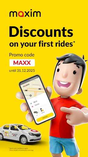 maxim — order a taxi & food screenshot
