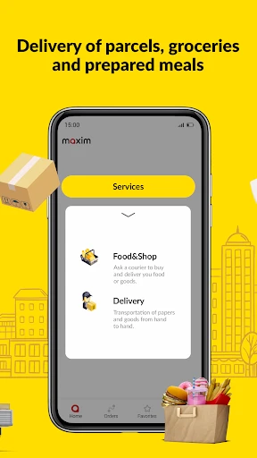 maxim — order a taxi & food screenshot