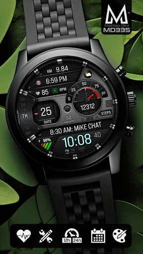 MD335 Hybrid watch face screenshot