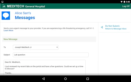 MEDITECH MHealth screenshot