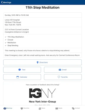 Meeting Guide screenshot
