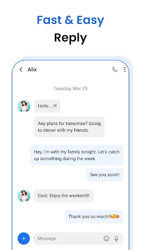 Messages - sms text message screenshot