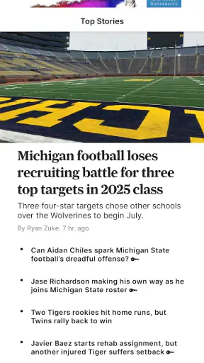 MLive.com screenshot