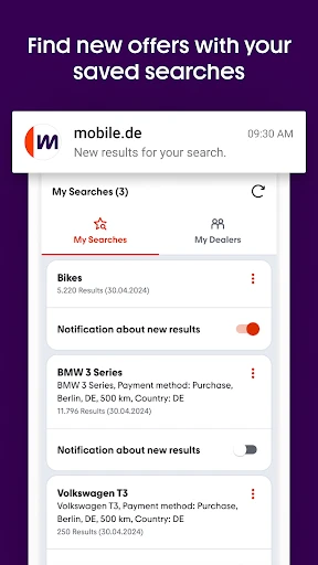 mobile.de - car market screenshot