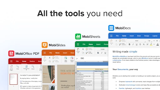 MobiOffice: Word, Sheets, PDF screenshot