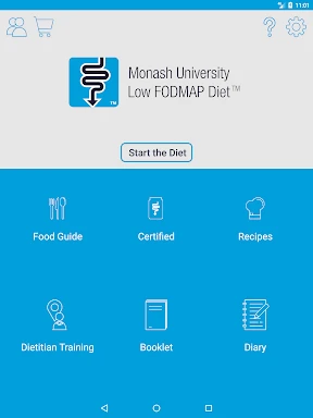 Monash University FODMAP diet screenshot