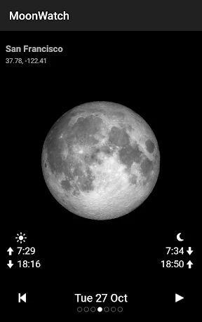 Moon Calendar Watch screenshot
