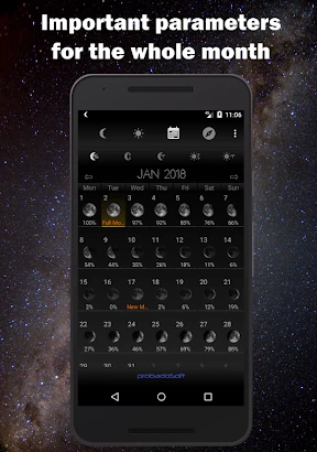 Moon Phase Calendar screenshot