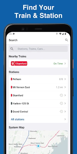 MTA TrainTime screenshot