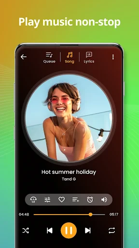 Music player screenshot