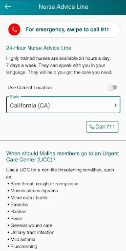 My Molina screenshot