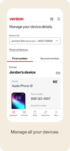 My Verizon screenshot