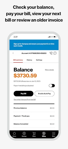 My Verizon For Business screenshot